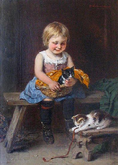 GOES, Hugo van der Meine Katzenlieblinge France oil painting art